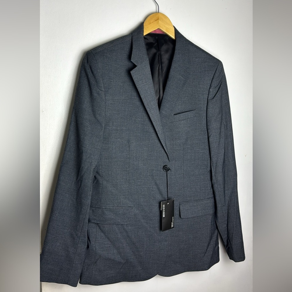 Gray Slim Fit Suit Jacket